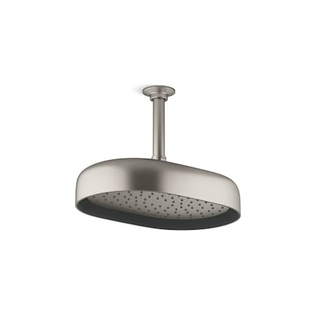 Statement 1F 254Mm/10  Oblong Rainhead Vibrant Brushed Nickel